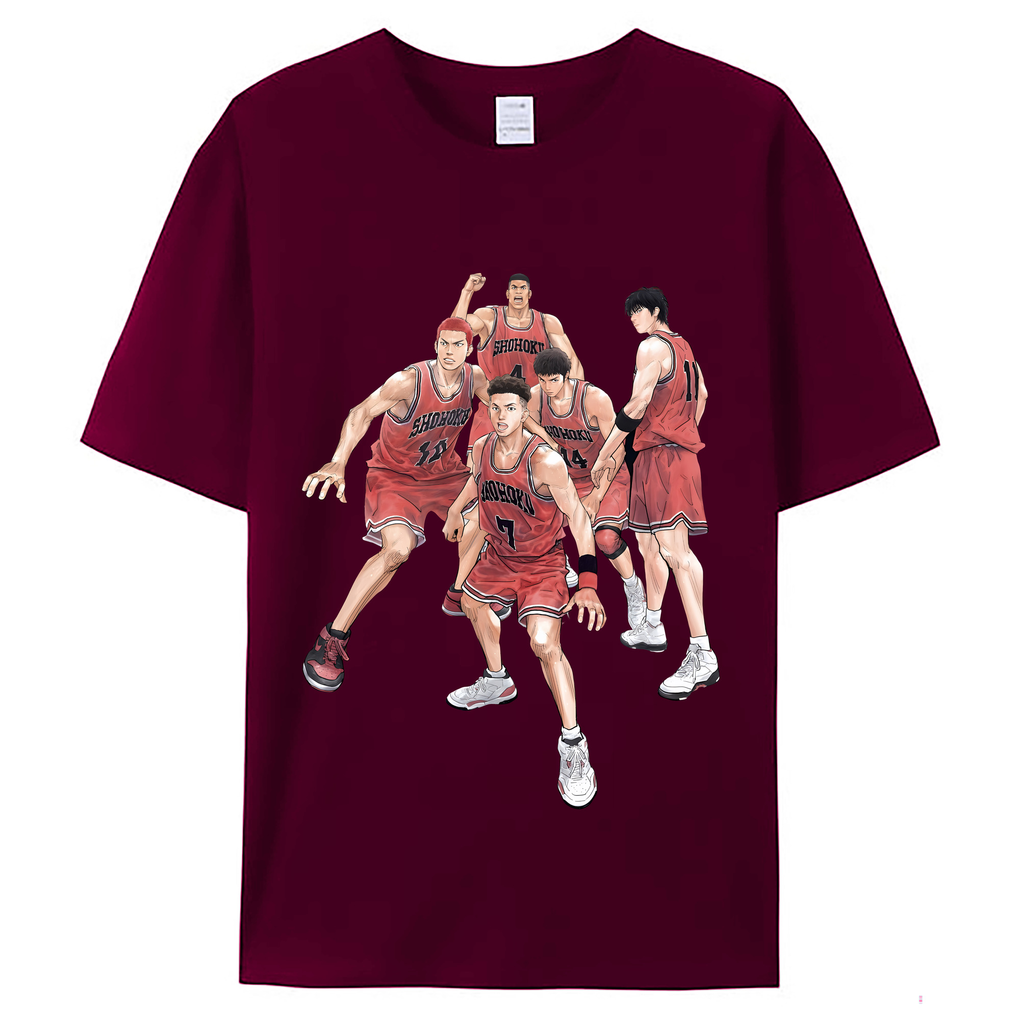 （画像用） SLAM DUNK／スラムダンク レディースカジュアルプリントTシャツ（綿100％）